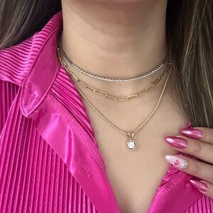 18k diamond choker necklace
